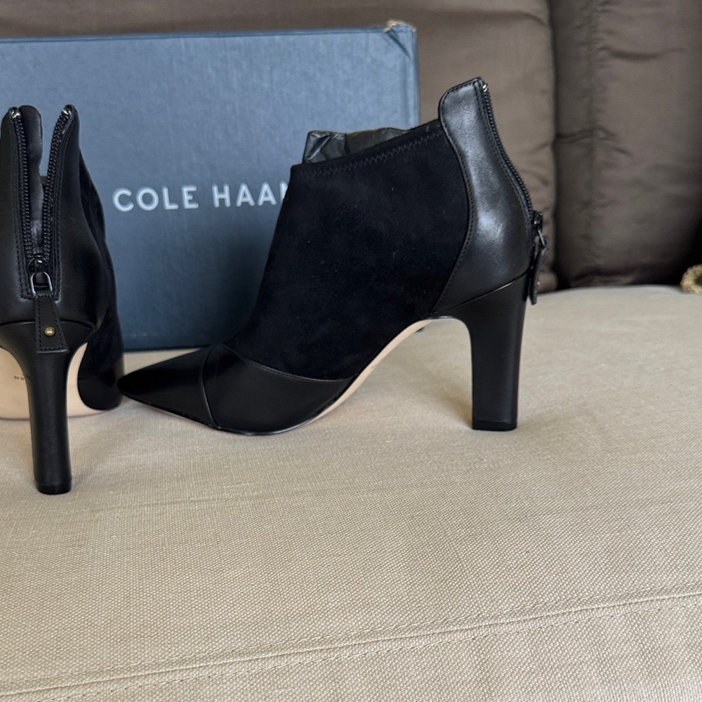 Cole Haan Women's Black Heeled Boots - Picture 9 of 12